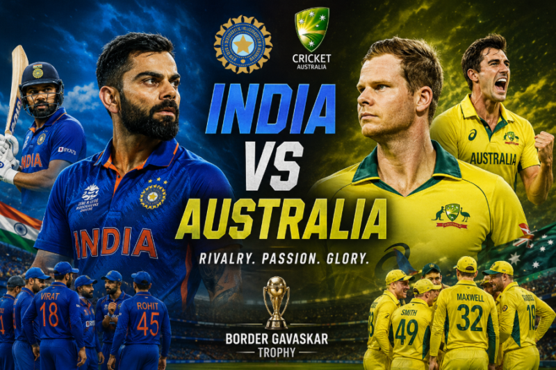 Australian Men’s Cricket Team vs India National Cricket Team timeline