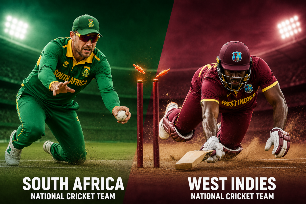 South Africa National Cricket Team vs West Indies Cricket Team Timeline