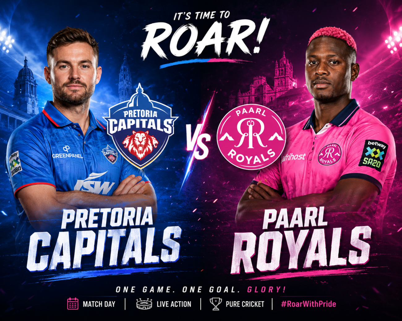 Pretoria Capitals Vs Paarl Royals Match Scorecard