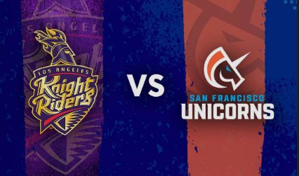San Francisco Unicorns vs Los Angeles Knight Riders Timeline