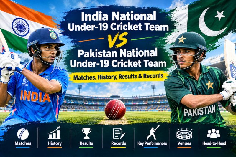 India National Under-19 Cricket Team vs Pakistan National Under-19 Cricket Team Matches: History, Results & Records